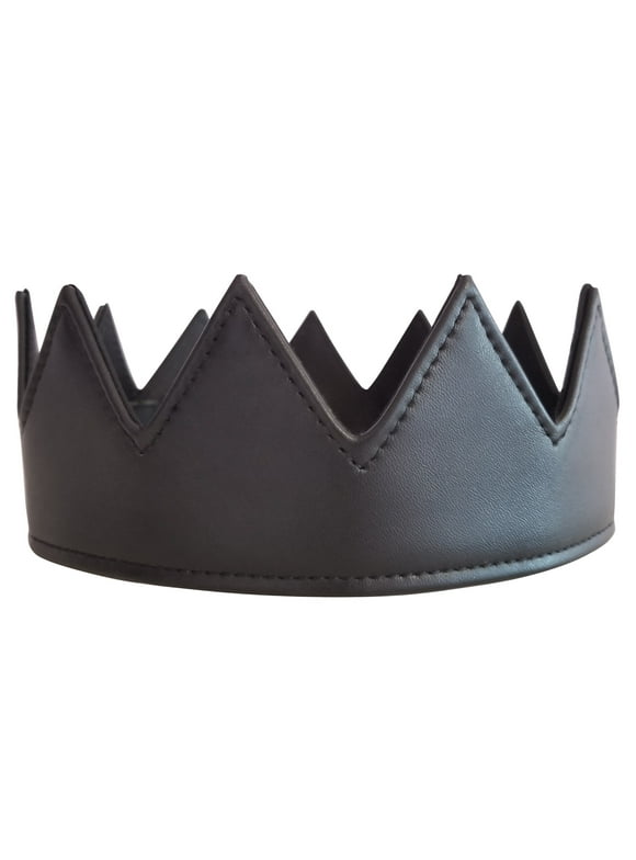 Unisex Adjustable Leather Crown