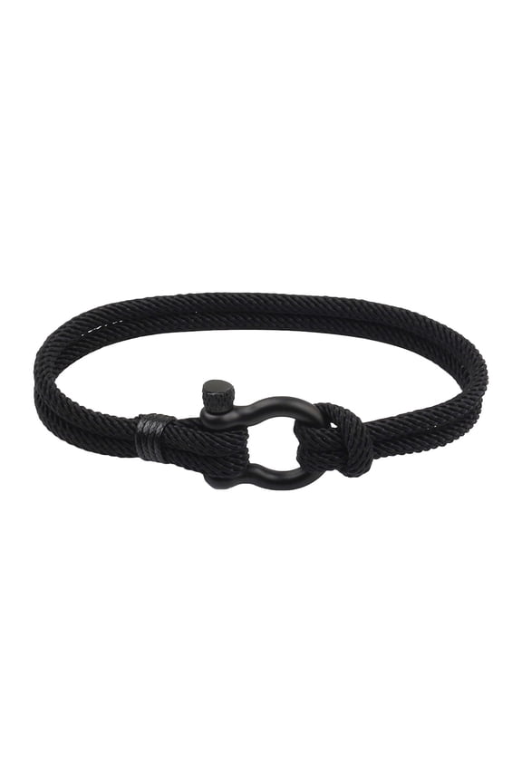 Unisex Adjustable Milan Cord Rope Wrap Bracelet for Men and Women,Stainless Steel Bow-shaped Buckle Beach Milan Line Bracelet Couple Bracelet