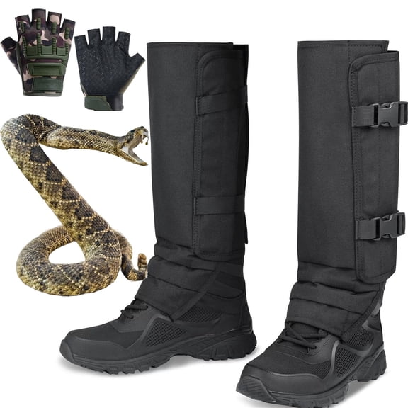 Unisex Adjustable Outdoor Snake-Resistant Leg Gaiters, Snake-Proof Leg Guards, Adjustable, for Hunting, Hiking & Yard Work