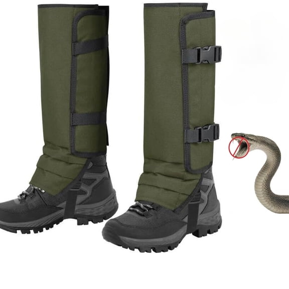 Unisex Adjustable Outdoor Snake-Resistant Leg Gaiters, Water-Resistant Oxford Fabric, Adjustable Snug Fit, for Hiking, Hunting, Outdoor Work