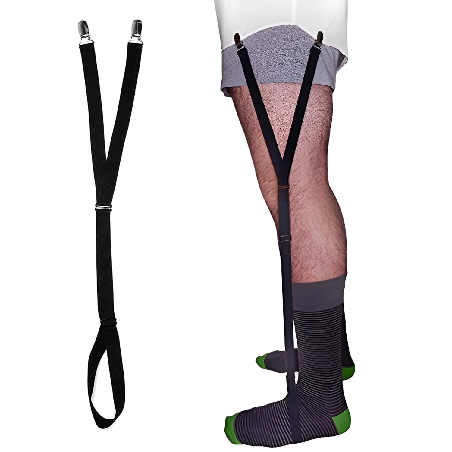 garter belt for men's dress shirt Shirt Stays for Men Adjustable Shirt Garter Suspender Belts