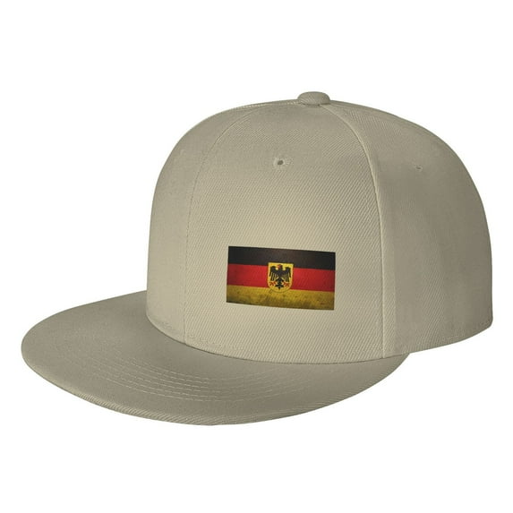 Unisex Adjustable Snapback Hat German Flag With The German Hip Hop Baseball Cap Flat Bill Brim Dad Hats