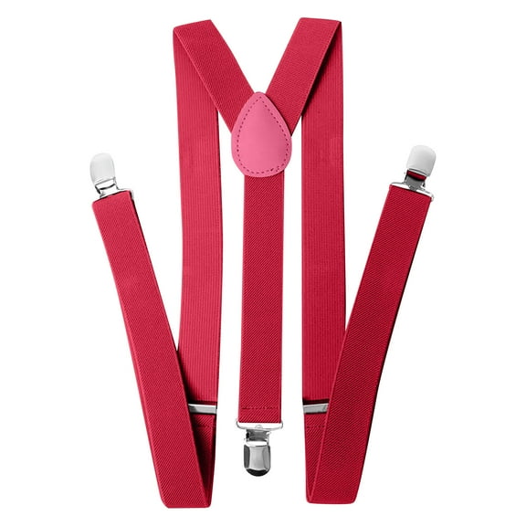 Unisex Adjustable Suspenders with Heavy Duty Clips, One Size Fits All for Workwear, Formal Attire and Casual Jeans