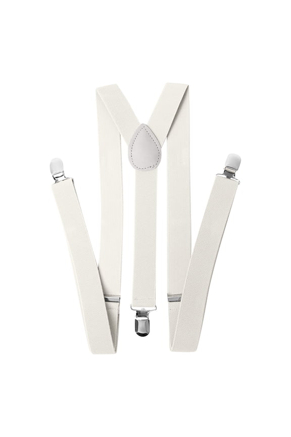 Unisex Adjustable Suspenders with Heavy Duty Clips, One Size Fits All for Workwear, Formal Attire and Casual Jeans