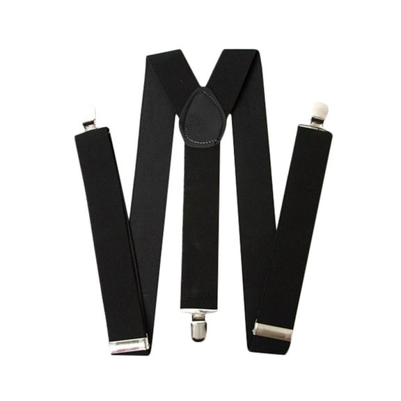 Unisex Adjustable Suspenders with Heavy Duty Metal Clips, One Size Fits Most for Workwear and Formal Attire