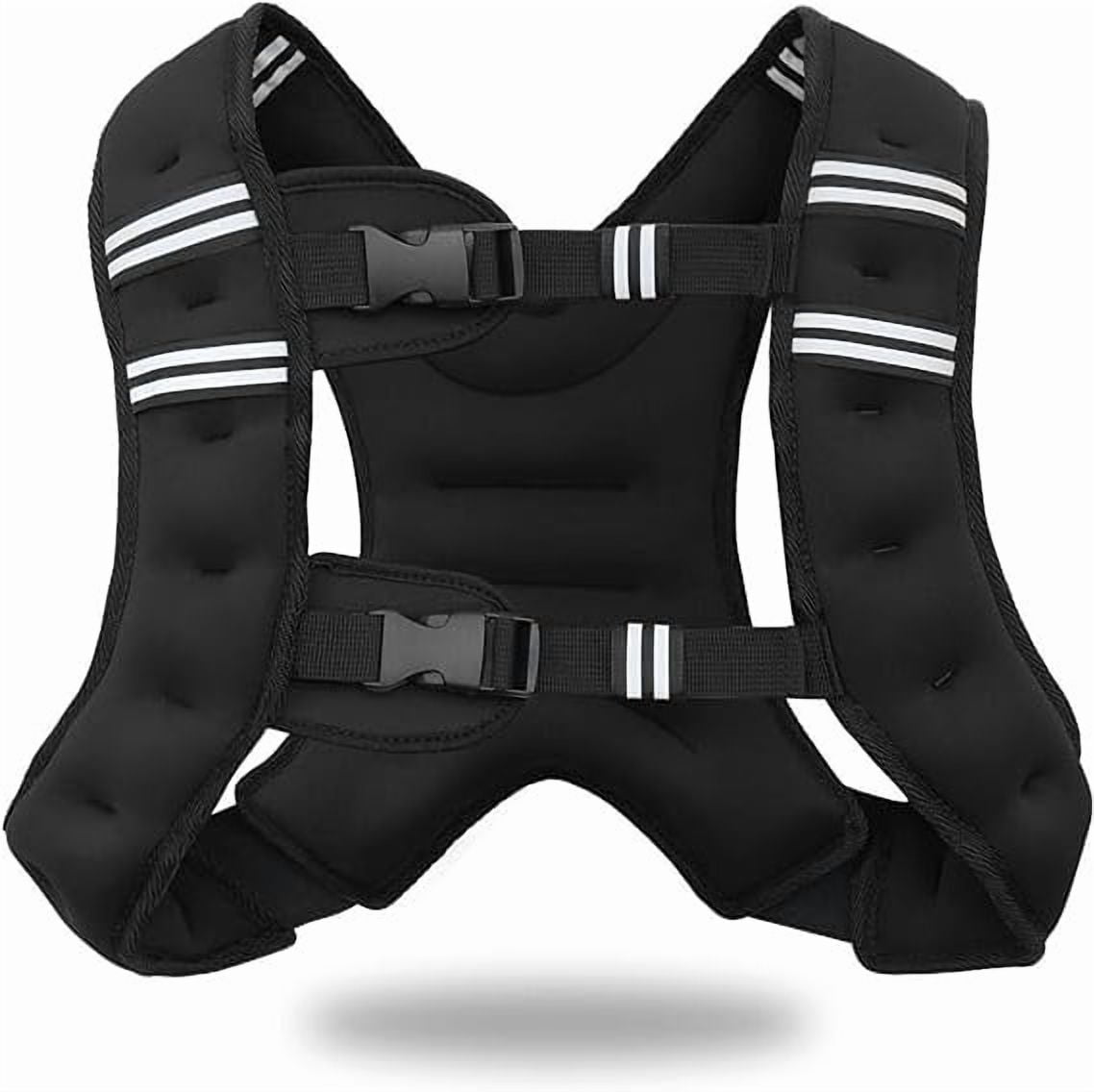 Unisex Adjustable Weighted Vest – 3 Weight Options Available – Ideal for Running, Fitness Training, and Strength Training (Black, Pink)