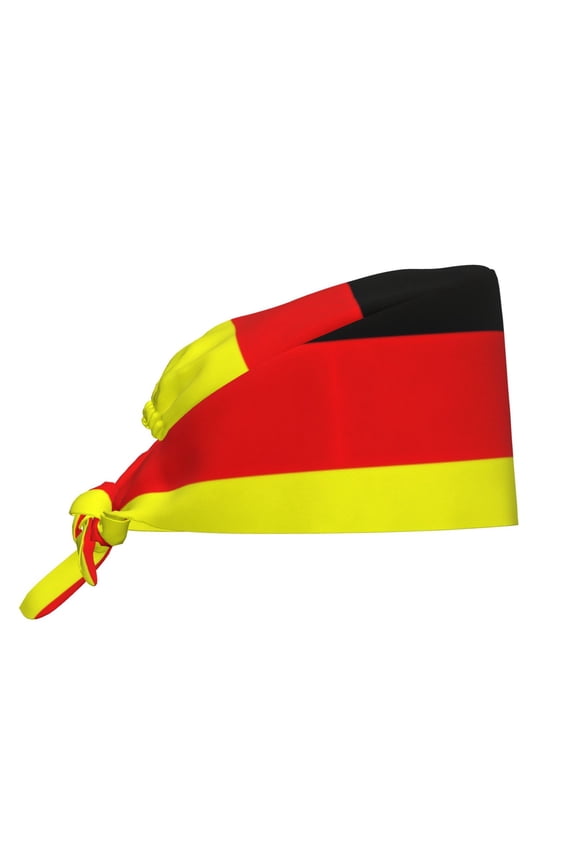 Unisex Adjustable Working Cap German Flag Germany Elastic Tie-Back One Size