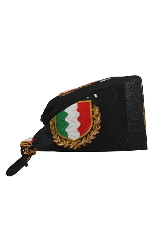 Unisex Adjustable Working Cap Italia Italian Italy Elastic Tie-Back One Size