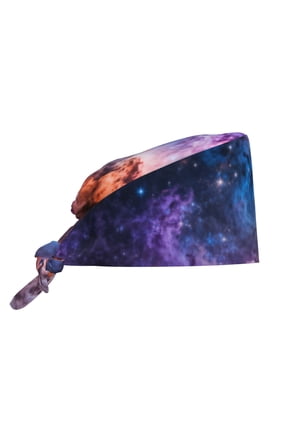 Unisex Adjustable Working Cap Nebula Elastic Tie-Back One Size