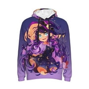 VUFOQZX Unisex Adult Aphmau Cat Pullover Hoodie Novelty Anime Outerwear Long Sleeves Hooded Sweatshirt For Men Women