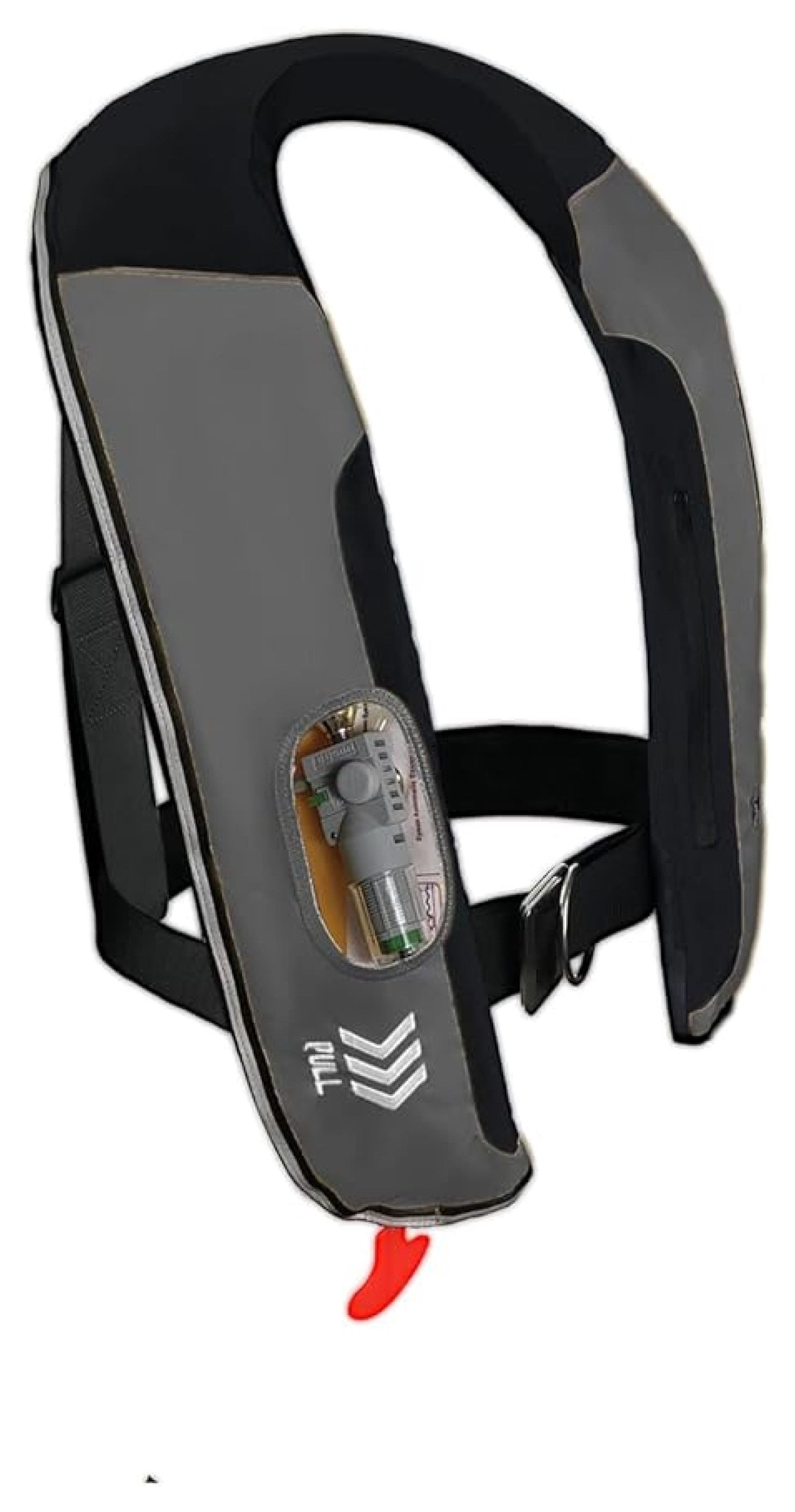 Unisex Adult Automatic Inflatable Life Vest with Zippered Pocket (Grey)
