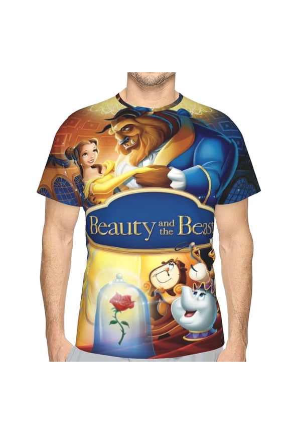 Unisex Adult Beauty The Be-as T-Shirts, 3D Graphic Novelty Shirts Crewneck Short Sleeve Tees for Men Women