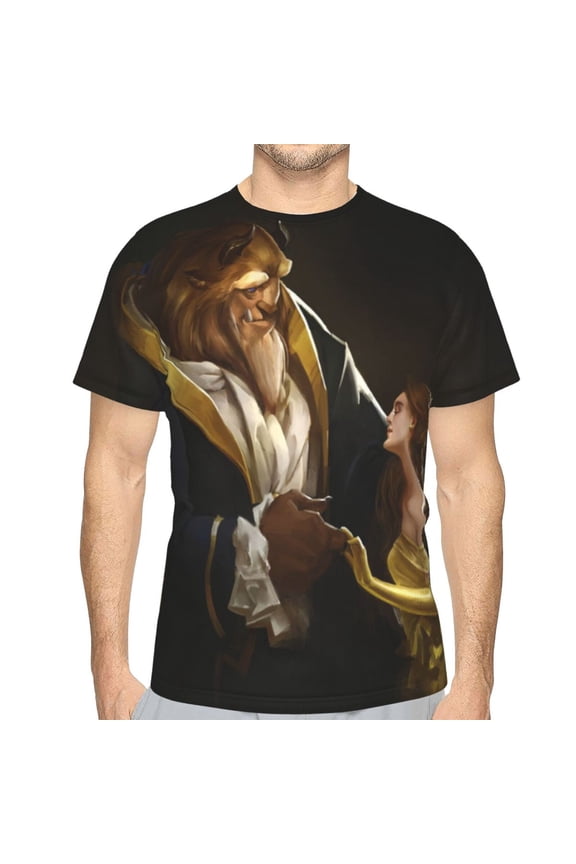 Unisex Adult Beauty The Be-as T-Shirts, 3D Graphic Novelty Shirts Crewneck Short Sleeve Tees for Men Women