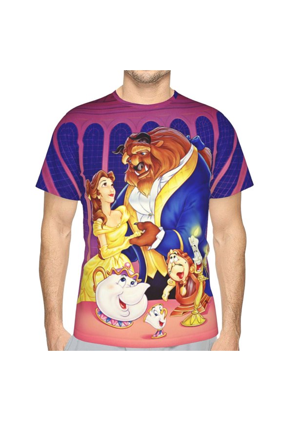 Unisex Adult Beauty The Be-as T-Shirts, 3D Graphic Novelty Shirts Crewneck Short Sleeve Tees for Men Women