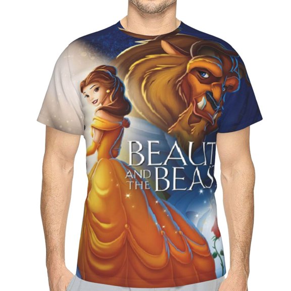 Unisex Adult Beauty The Be-as T-Shirts, 3D Graphic Novelty Shirts Crewneck Short Sleeve Tees for Men Women