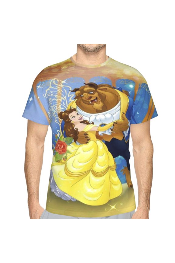 Unisex Adult Beauty The Be-as T-Shirts, 3D Graphic Novelty Shirts Crewneck Short Sleeve Tees for Men Women