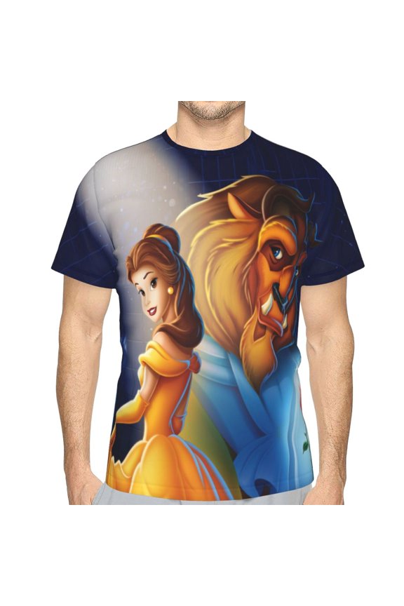 Unisex Adult Beauty The Be-as T-Shirts, 3D Graphic Novelty Shirts Crewneck Short Sleeve Tees for Men Women