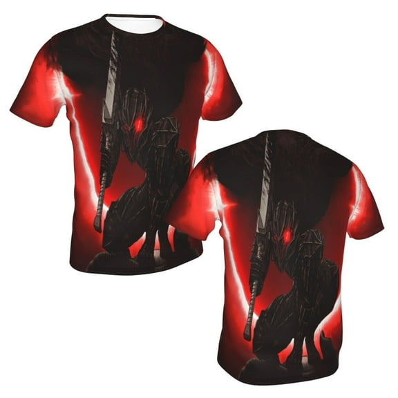 Unisex Adult Berserk T-Shirts, 3D Graphic Novelty Shirts Crewneck Short Sleeve Tees for Men Women