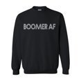 thumbnail image 1 of Unisex Adult Boomer Af Funny Crew Neck Sweatshirt-Black-4xl, 1 of 4