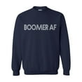 thumbnail image 1 of Unisex Adult Boomer Af Funny Crew Neck Sweatshirt-Navy-xxl, 1 of 4