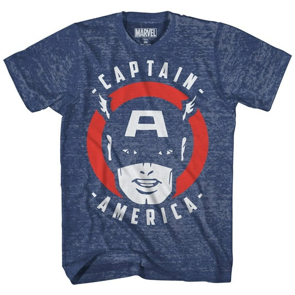 Unisex-Adult Captain America Throwback Comic T-Shirt - Short Sleeves