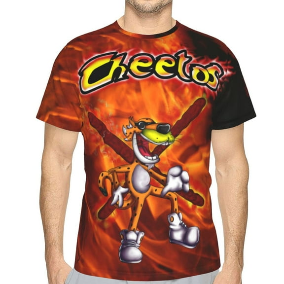 Unisex Adult Chee-to T-Shirts, 3D Graphic Novelty Shirts Crewneck Short Sleeve Tees for Men Women