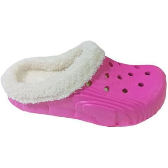 Unisex-Adult Classic Lined Clog, Slip On Warm House Slippers Winter Garden Shoes, Indoor Outdoor Furry Platform Clogs for Men and Women