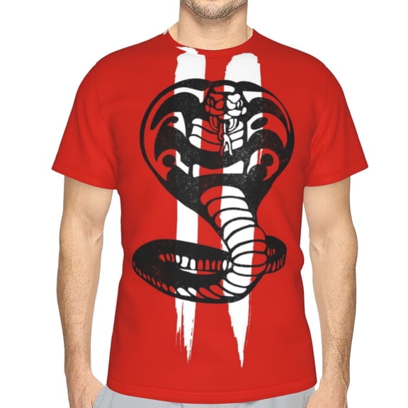Unisex Adult Cobra Kai T-Shirts, 3D Graphic Novelty Shirts Crewneck Short Sleeve Tees for Men Women