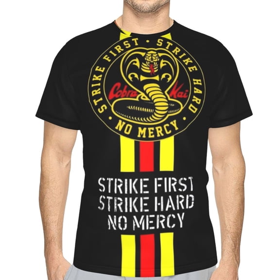 Unisex Adult Cobra Kai T-Shirts, 3D Graphic Novelty Shirts Crewneck Short Sleeve Tees for Men Women