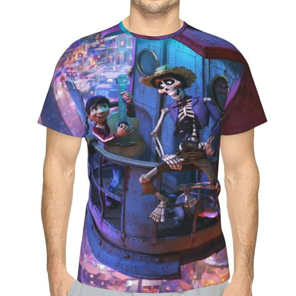 Unisex Adult Coc Movie T-Shirts, 3D Graphic Novelty Shirts Crewneck Short Sleeve Tees for Men Women