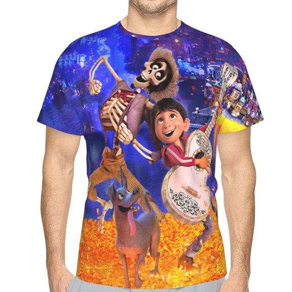 Unisex Adult Coc Movie T-Shirts, 3D Graphic Novelty Shirts Crewneck Short Sleeve Tees for Men Women