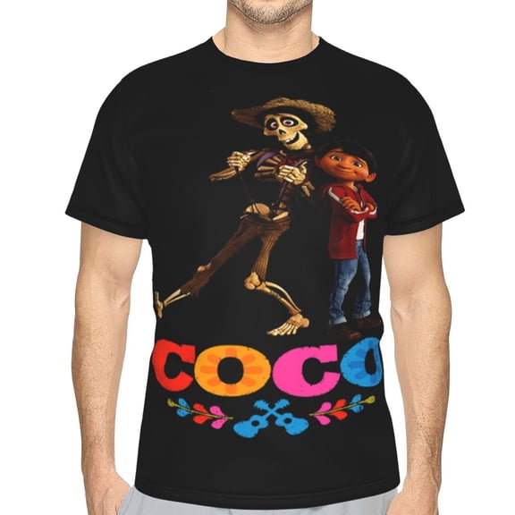 Unisex Adult Coc Movie T-Shirts, 3D Graphic Novelty Shirts Crewneck Short Sleeve Tees for Men Women