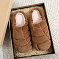 thumbnail image 1 of Unisex Adult Concha Slippers Memory Foam Casual, Round Toe (Coffee 7), 1 of 4