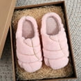 thumbnail image 1 of Unisex Adult Concha Slippers Memory Foam Casual, Round Toe (Pink 8), 1 of 9