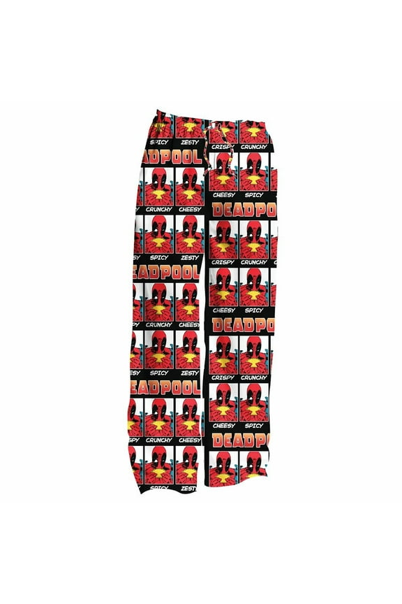 Unisex-Adult Deadpool Taco All Over Men's Faces Polyester Lounge & Sleep Pants