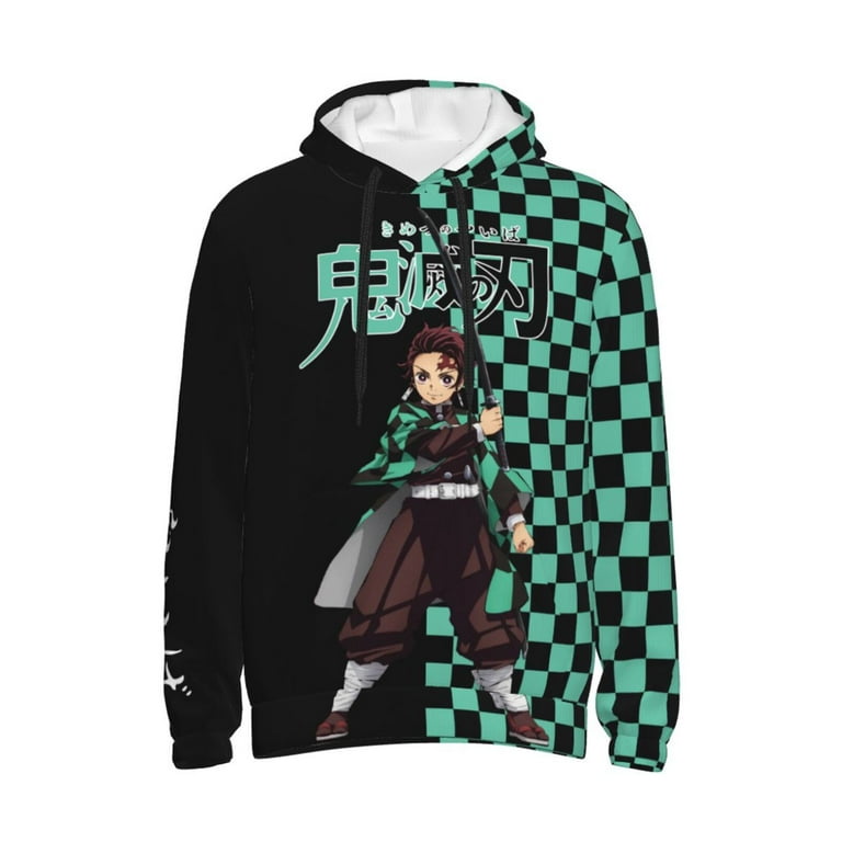 Unisex Adult Demon Slayer Tanjiro Kamado Pullover Hoodie Novelty