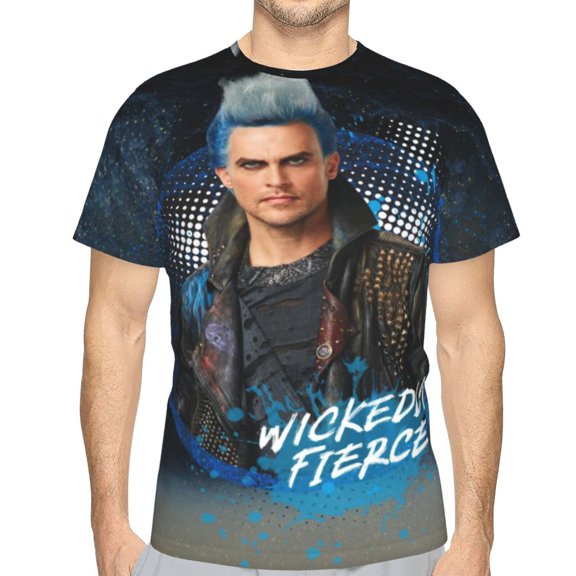 Unisex Adult Descendan-t T-Shirts, 3D Graphic Novelty Shirts Crewneck Short Sleeve Tees for Men Women