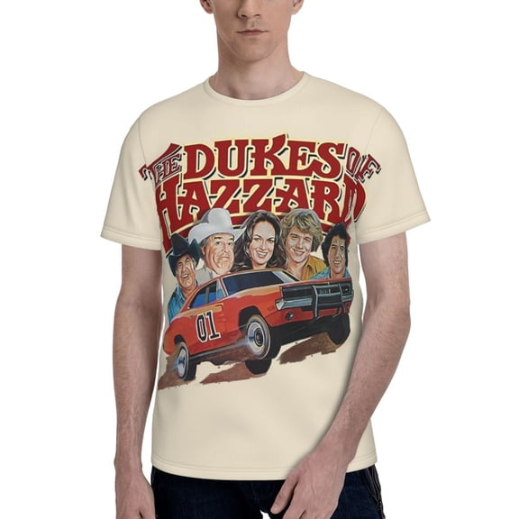 Unisex Adult Dukes Orange Car Haz-zard TShirt Graphic Tee Shirts Short Sleeve Summer Tops For Men Womens