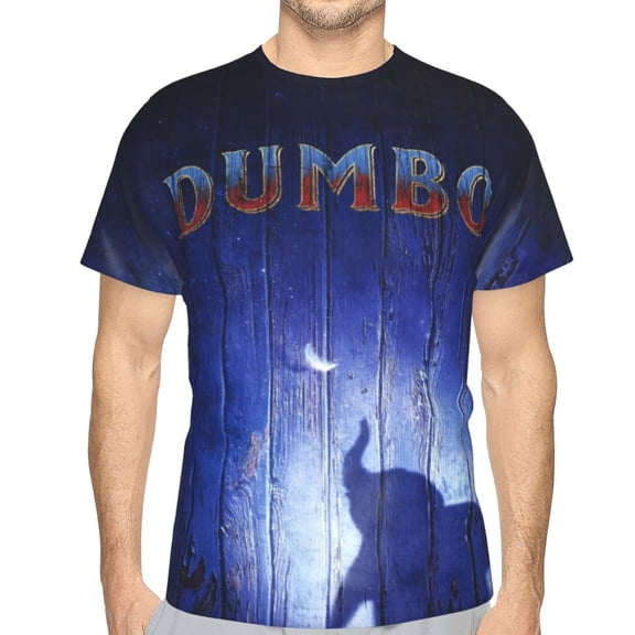Unisex Adult Dumbo T-Shirts, 3D Graphic Novelty Shirts Crewneck Short Sleeve Tees for Men Women