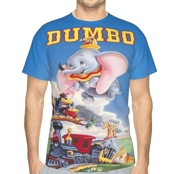 Unisex Adult Dumbo T-Shirts, 3D Graphic Novelty Shirts Crewneck Short Sleeve Tees for Men Women