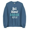 thumbnail image 1 of Unisex Adult Eat Sleep Beach Repeat Crewneck Fleece Sweatshirt, 1 of 4