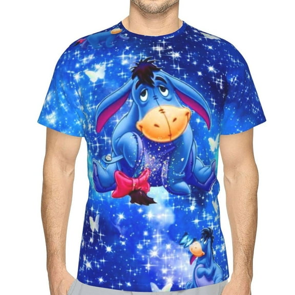 Unisex Adult Ee-Yore T-Shirts, 3D Graphic Novelty Shirts Crewneck Short Sleeve Tees for Men Women