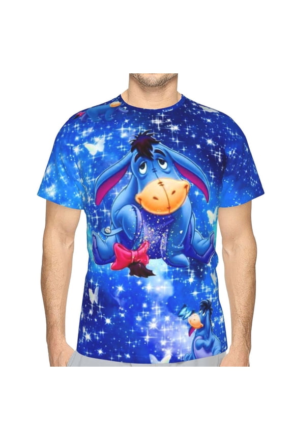 Unisex Adult Ee-Yore T-Shirts, 3D Graphic Novelty Shirts Crewneck Short Sleeve Tees for Men Women