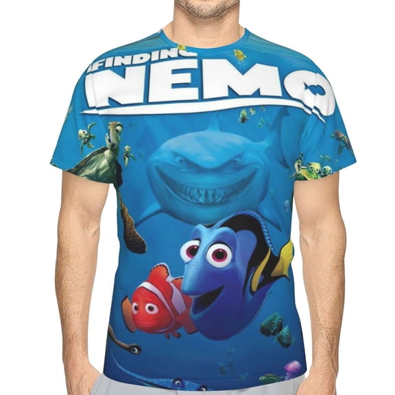 Unisex Adult Finding Ne-m T-Shirts, 3D Graphic Novelty Shirts Crewneck Short Sleeve Tees for Men Women