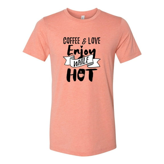 Unisex Adult Fit Coffee & Love Short Sleeve T-shirt-Sunset Triblend-xxl