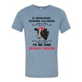 thumbnail image 1 of Unisex Adult Fit Cow If Swearing Burned Calories Heifer Short Sleeve T-shirt-Denim-xxxl, 1 of 4