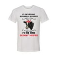 thumbnail image 1 of Unisex Adult Fit Cow If Swearing Burned Calories Heifer Short Sleeve T-shirt-White Triblend-xxxl, 1 of 4