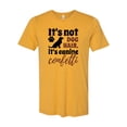 thumbnail image 1 of Unisex Adult Fit It's Not Dog Hair It's Canine Confetti Short Sleeve T-shirt-Mustard Triblend-Small, 1 of 4