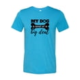 thumbnail image 1 of Unisex Adult Fit My Dog is Kind of An Important Person Short Sleeve T-Shirt-Aqua Triblend-XXXL, 1 of 4