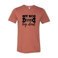 thumbnail image 1 of Unisex Adult Fit My Dog is Kind of An Important Person Short Sleeve T-Shirt-Brick Triblend-Medium, 1 of 4